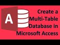 Microsoft Access - 01 Create a simple store invoice system tutorial create tables