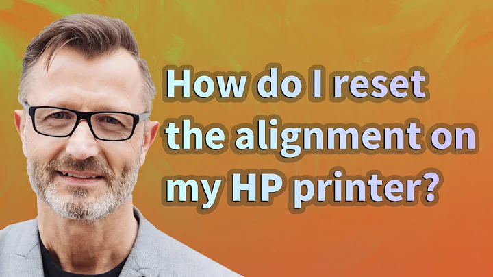 How do I reset the alignment on my HP printer?