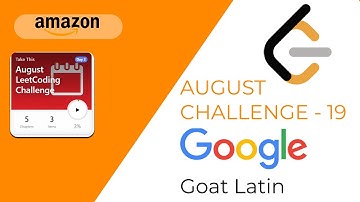 LeetCode  Goat Latin. LeetCoding August challenge #19 - JAVA