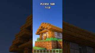 Minecraft Real Starter House In 1 Min...🤯 (World's Smallest Violin) #minecraft #shorts