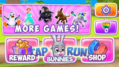 Bunny run game play video || android game play video || cartoon game play
