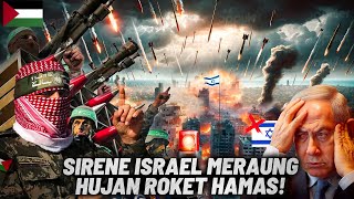 Israel Kembali Dihujani Roket? Kota-Kota Israel Yang Hancur Dihantam Roket H4M4S Militan Islam