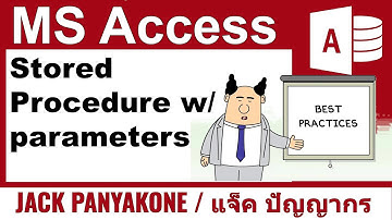 Executing stored procedures with parameters - MS ACCESS