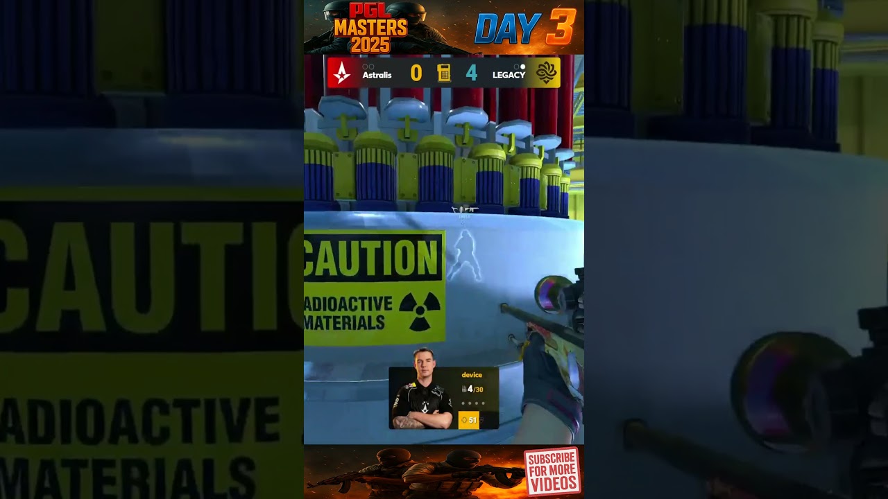 CS2 PGL Masters 2025 Bucharest | dev1ce 1v3 Clutch vs Legacy  