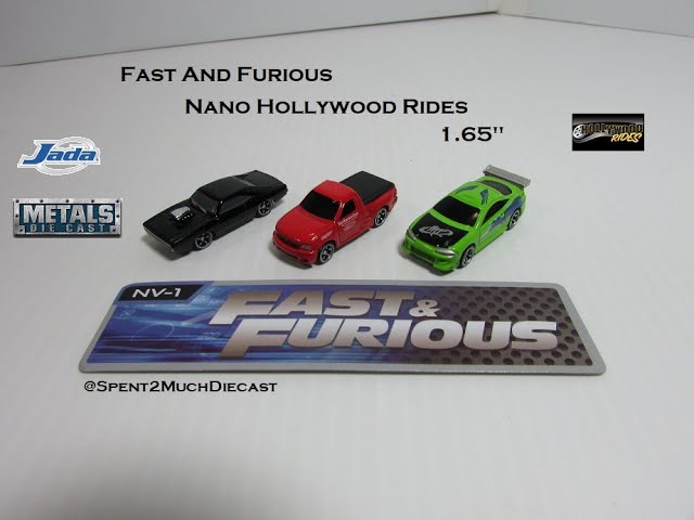  Fast & Furious 1.65 Nano 3-Pack Die-cast Cars, Toys