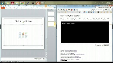 Highlight your Python code