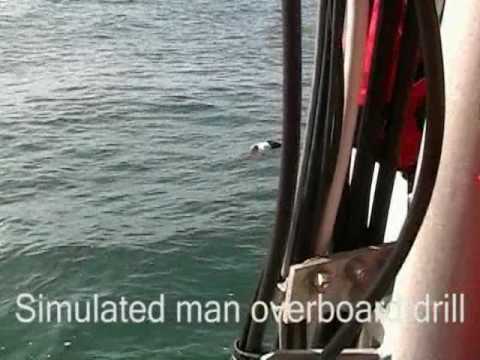 Simulated Man Overboard Drill - YouTube