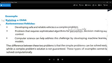 Text book of Computer Science Class 8 Chapter #5 Topic(  simple vs complex problems)