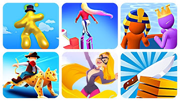 Blob Runner 3D, High Heels, Giant Rush, Animal Transform Race, Hair Challenge, Slice it All Part 5