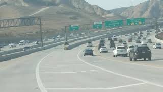 Where the 5N freeway meet 14N freeway,  Antelope Valley #california , LA traffic San Fernando valley