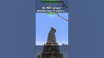 Do NOT Anger Wandering Traders in Minecraft... #minecraft #horror