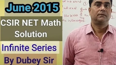 #CSIRNETMathSolution#QuestionOfInfiniteSeries#CSIRNETMath#GATE#IITJAM#NBHM#DkMathTutorial#DubeySir