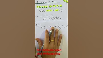 Divisiblity Rule ||7,11,13,17,19,23,29,31,33||#youtubeshorts