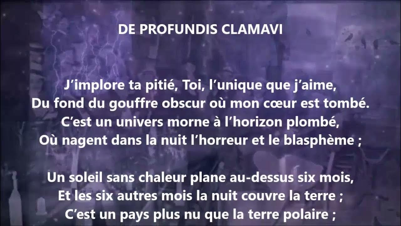 De profundis clamavi - Charles Baudelaire lu par Yvon Jean - YouTube