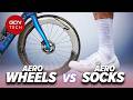 Do Aero Socks Save More Watts Than Aero Wheels? Wind Tunnel Tested.