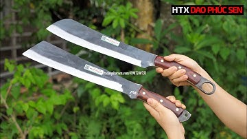 DAO PHÚC SEN, DAO CHUYÊN CHẶT CÂY CÁN ỐP FULL TANG _ HÀNG CHUẨN CỦA HTX DAO PHÚC SEN