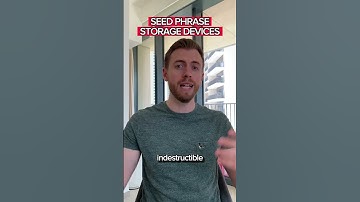 HOW SHOULD I STORE MY CRYPTO SEED PHRASE?
