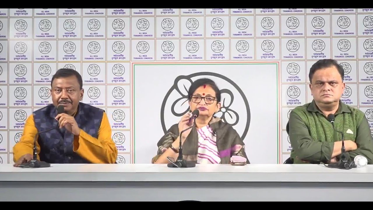 🔴LIVE  তৃণমূল ভবনে সাংবাদিক সম্মেলন