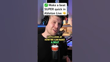 ✅ How to make a beat SUPER quick in Ableton Live ⏰👊💥
