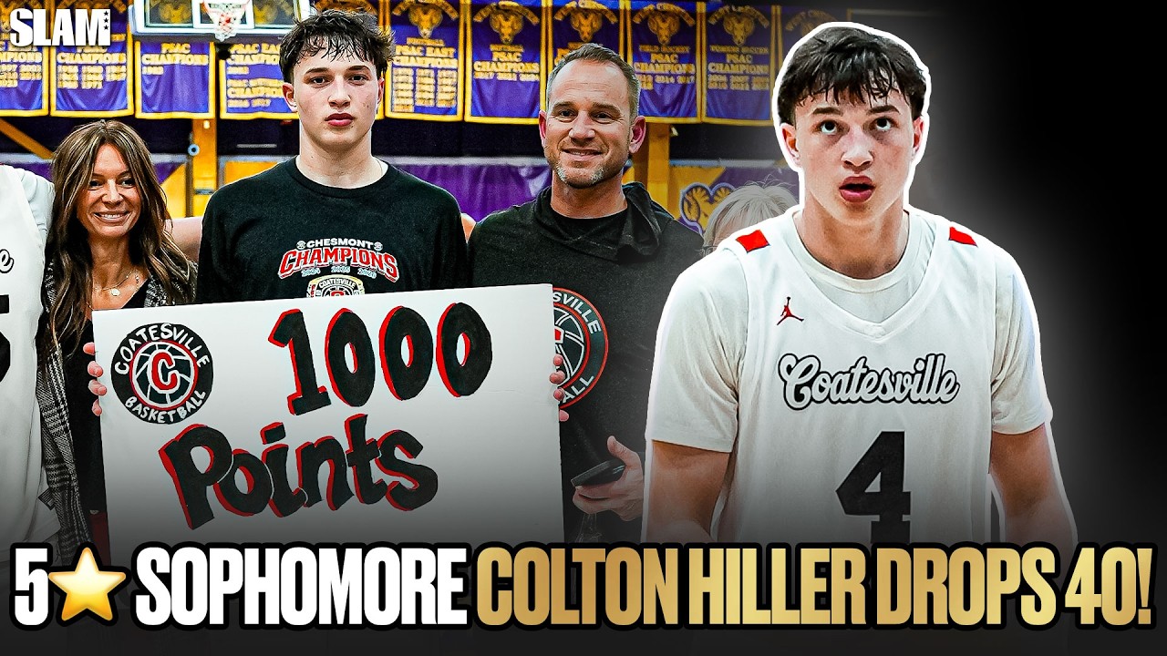 5⭐️ Sophomore Colton Hiller Goes Off For 40 PTS 🚨😤 Top-3 Ranked Player in 2028 🔥