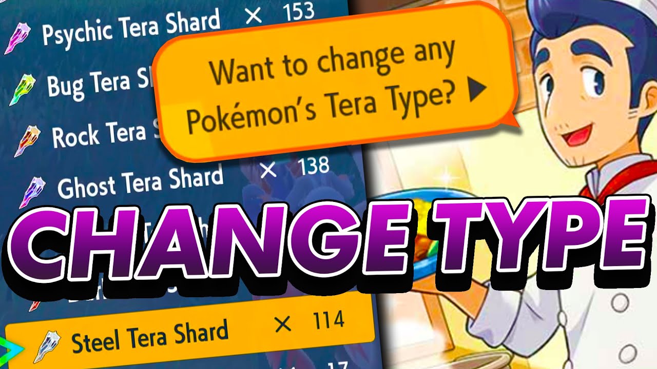 Pokemon Scarlet and Violet  Tera Type Guide - How To Change