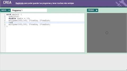 Dibujando círculos concéntricos