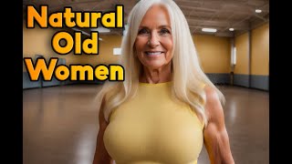 Natural Older Woman OVER 60 in Leggings  | Attractively Dressed ► 10