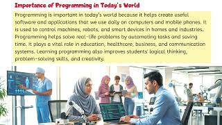 Computer Class 6 | Chapter 5: Programming | Part 1