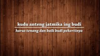 Tembang Macapat Mijil - Lirik dan Terjemahan
