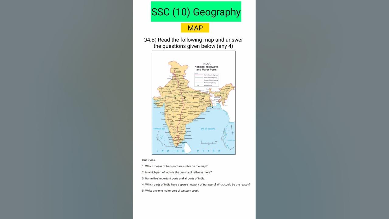 SSC GEOGRAPHY CLASS 10 Map Questions ssc class10 geography ssc-geography-class-10-map-questions-ssc-class10-geography