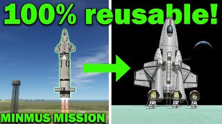 KSP: building a transforming, 100% reusable Minmus-Rocket