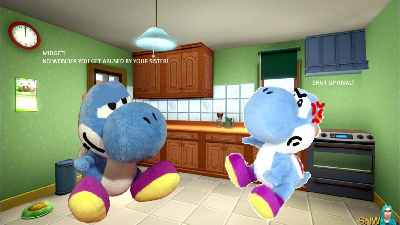 Still A Midget! (Abuse But It's A VAF Blue Yoshi and BMF100 Blue Yoshi