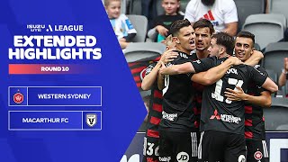 Western Sydney Wanderers v Macarthur - Extended Highlights | Isuzu UTE A-League 2023-24 | Round 10