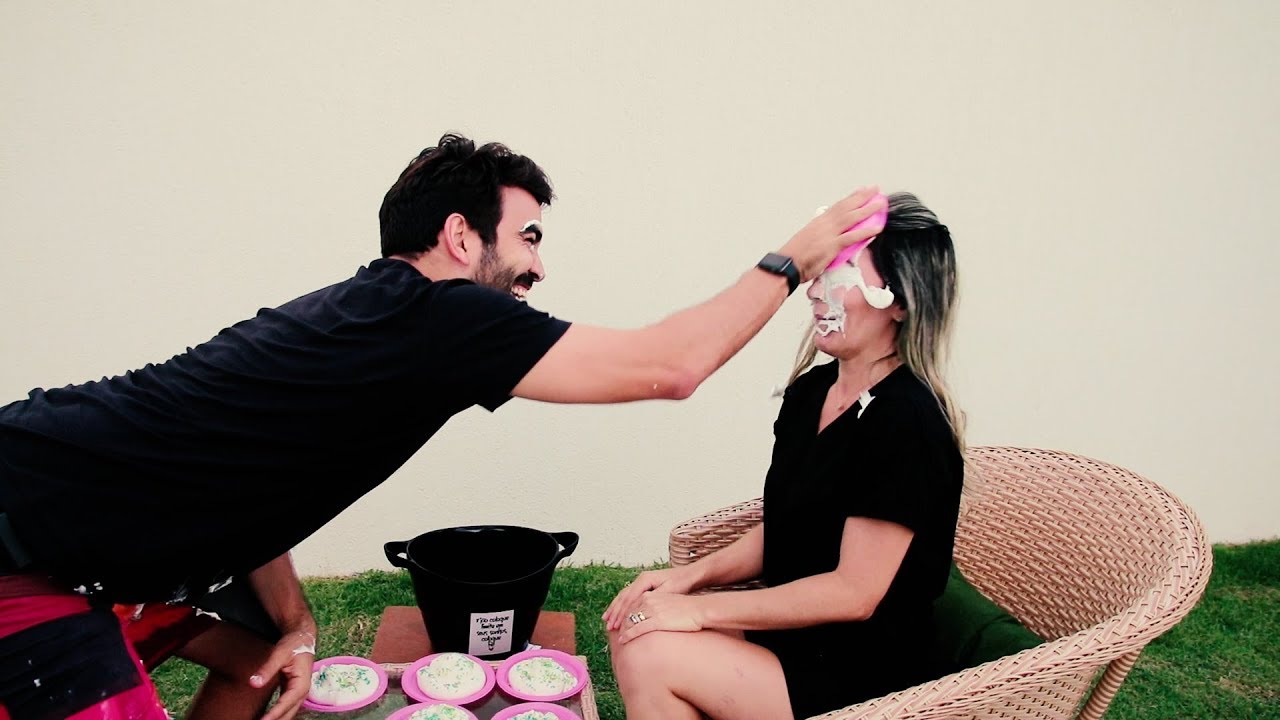 DESAFIO DA TORTA NA CARA - Higor e Carla