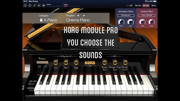 Korg Module Pro - You Choose The Sounds I Play - Live iPad Demo