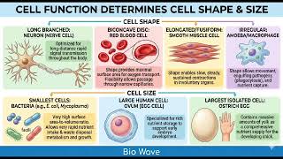 How Cell Shape & Size Change Their Functions? 🧬 NCERT Crack | #neet #shorts