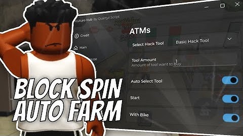 FREE Block Spin Auto ATM Farm Script & Auto Jobs Farm | Mukuro Hub