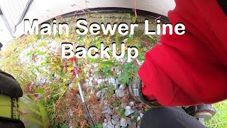 Clogged Drain #158 Main Sewer Line Backup