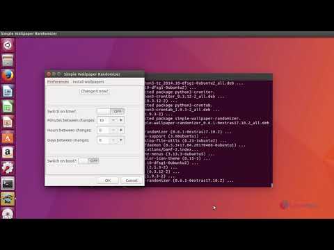 How to install Simple Wallpaper Randomizer on Ubuntu 17.04.