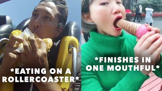 EXTREMELY IMPRESSIVE Eating videos on the internet