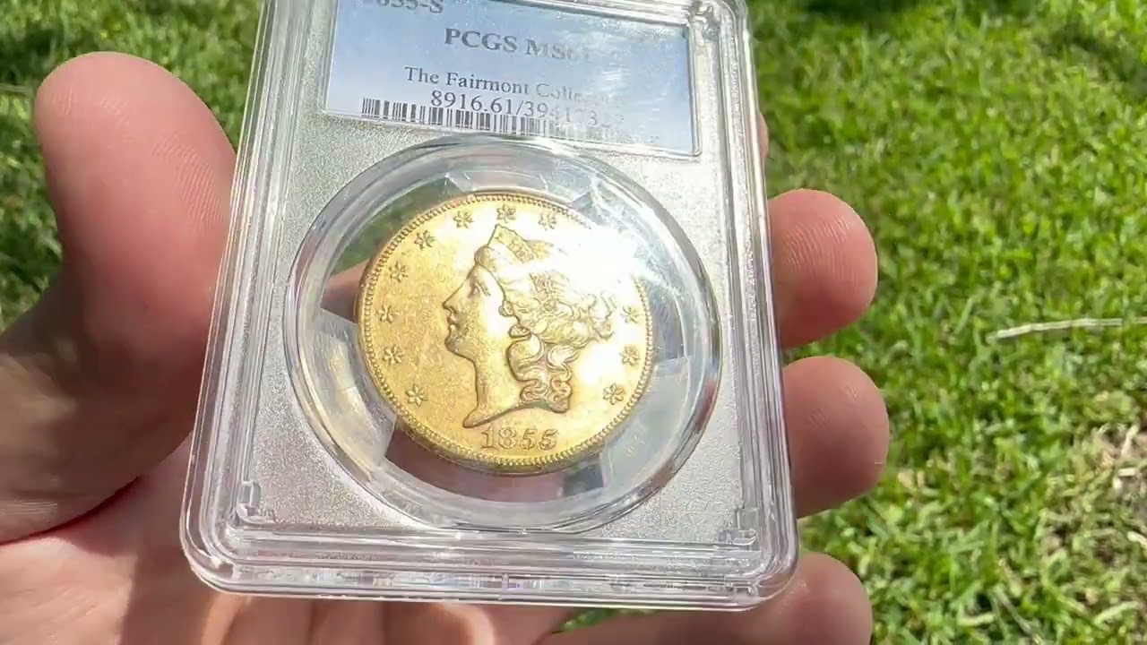 1855-S PCGS MS61 $20 Double Eagle from Fairmount Collection Featured Coin Video