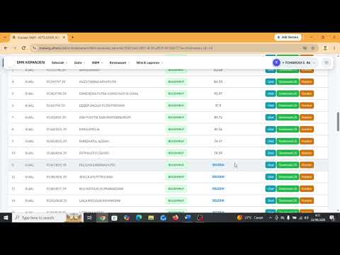 Tutorial Koreksi dan Download Nilai Ujian