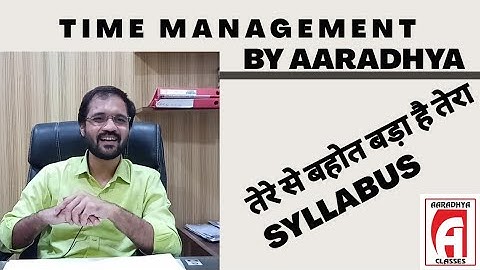 TIME MANAGEMENT BY AARADHYA CLASSES || FT.SOHAM SIR IMPORTANT FOR ALL STUDENTS