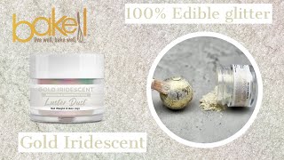 Luster Dust - Edible Glitter for Cakes - Gold Iridescent | Shimmer, Sparkle & Shine | Bakell®