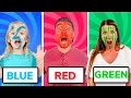 We turned blue red  green