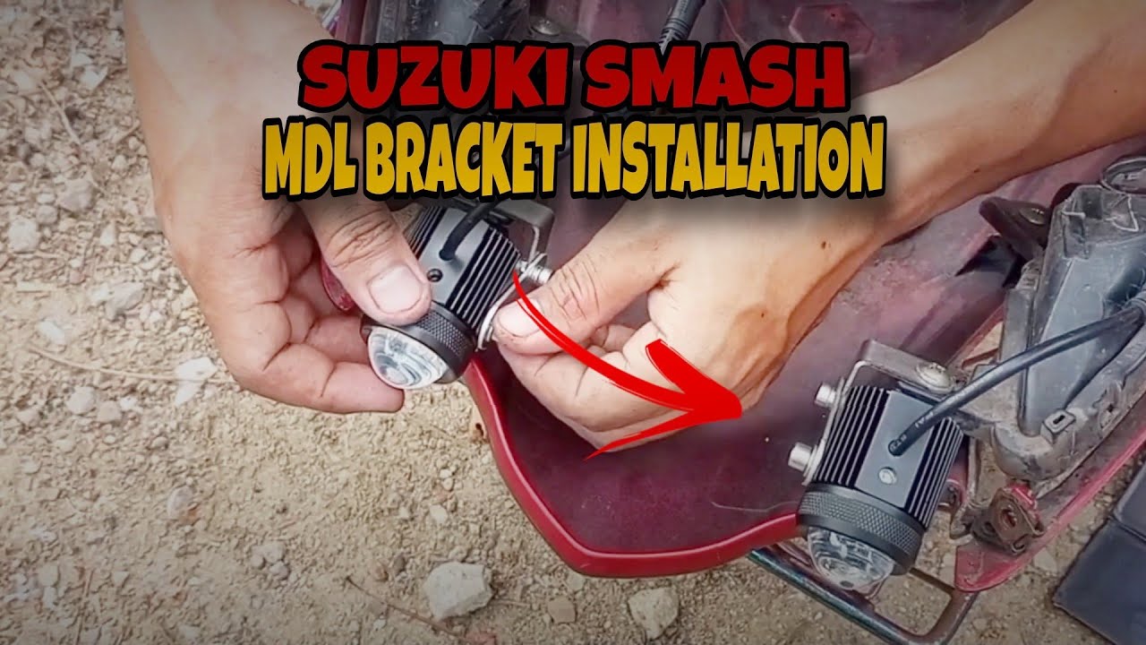 SUZUKI SMASH | MINI DRIVING LIGHT BRACKET INSTALLATION