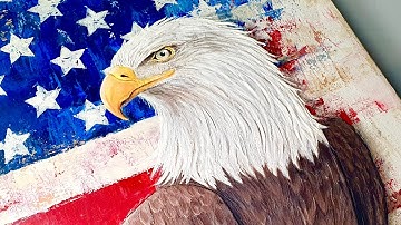 3D Texture Art MASTERCLASS - Bald Eagle that ANYONE Can Try?? | AB Creative Tutorial