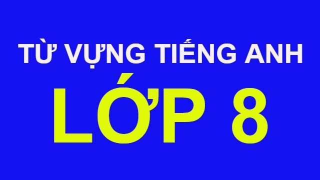 Học tốt tiếng anh lớp 8 | Từ vựng Tiếng Anh lớp 8