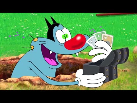 Oggy and the Cockroaches - The garden treasure (S04E50) CARTOON | New Episodes in HD