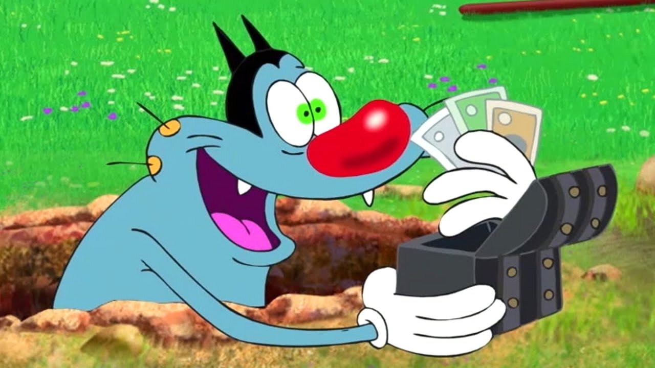 Oggy and the Cockroaches   The garden treasure S04E50 CARTOON  New Episodes in HD